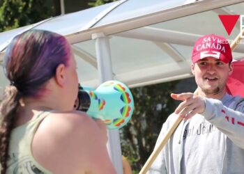 Antifa demonstrators face police intervention for obstructing pedestrian traffic